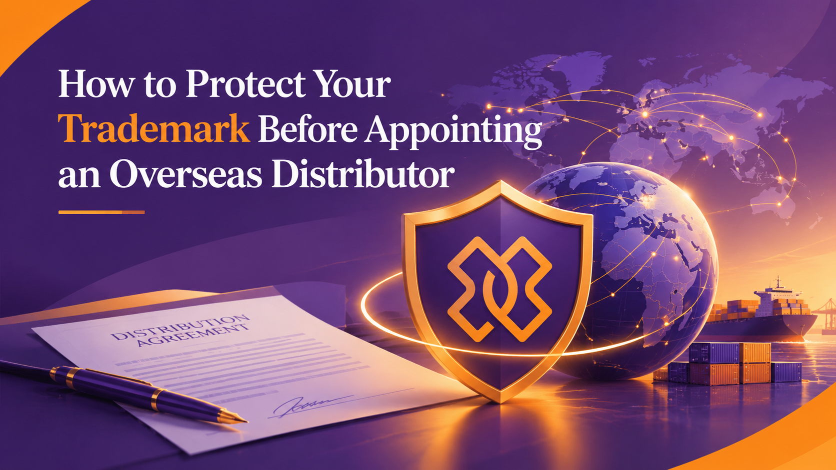 How do I protect my trademark when appointing overseas distributors or franchisees?